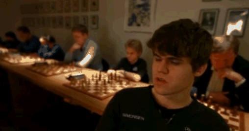 Magnus Carlsen i OSS, fra CBS' 60 minutes-bakomfilm.
